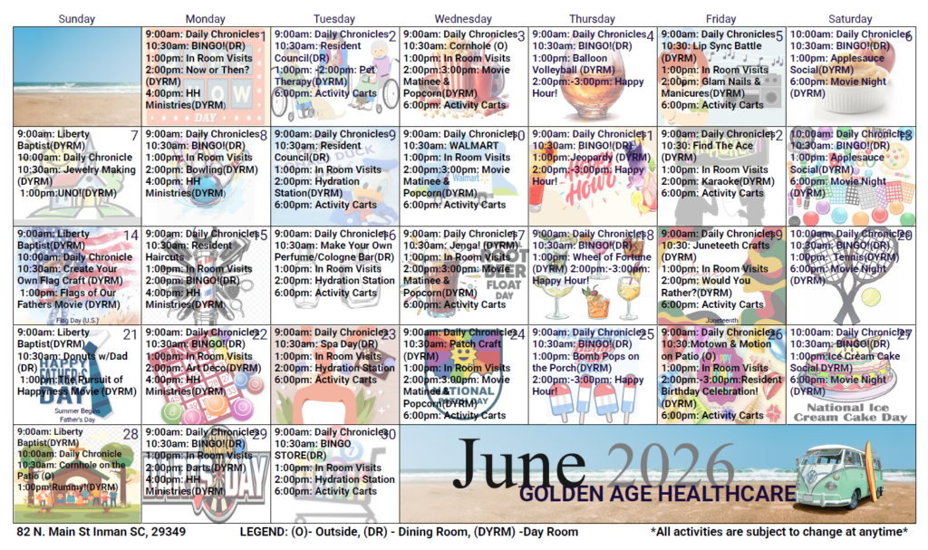2026 June Calendar